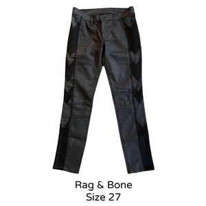 Rag & Bone luxury “Rock n Roll” black denim size 27